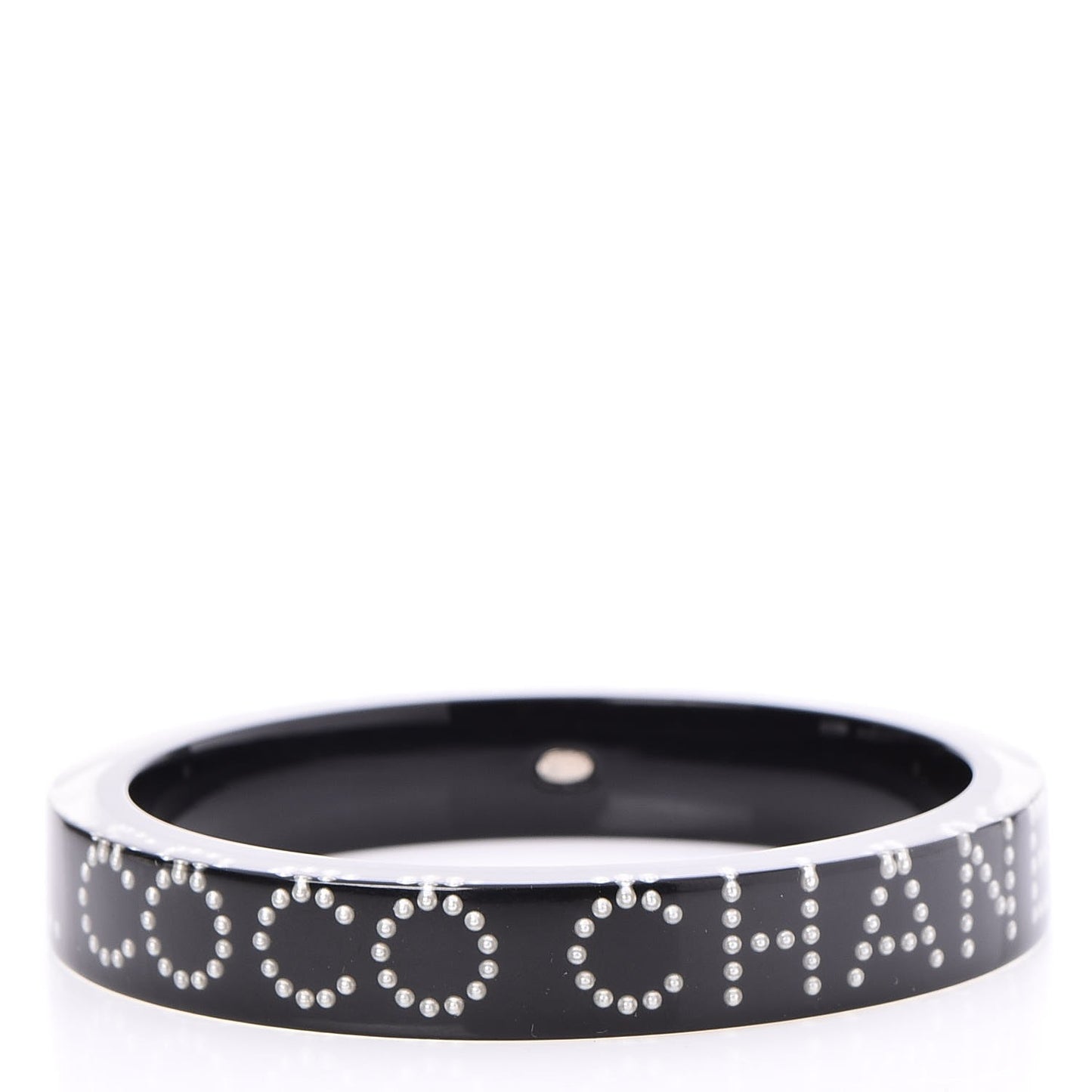 Resin Pearl Coco Bangle Black