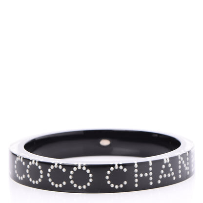 Chanel Resin Pearl Coco Bangle Black 1 of 4