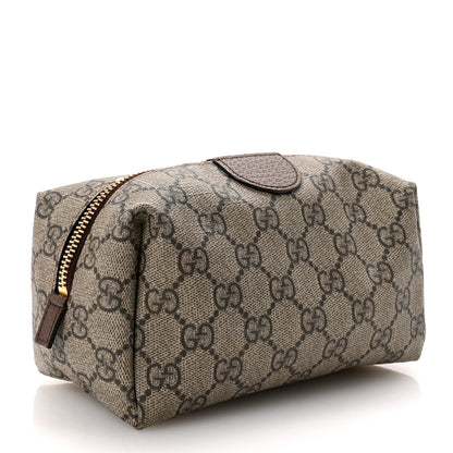 Gucci Soft GG Supreme Monogram Calfskin Medium Ophidia Cosmetic Case Beige Ebony New Acero 3 of 8