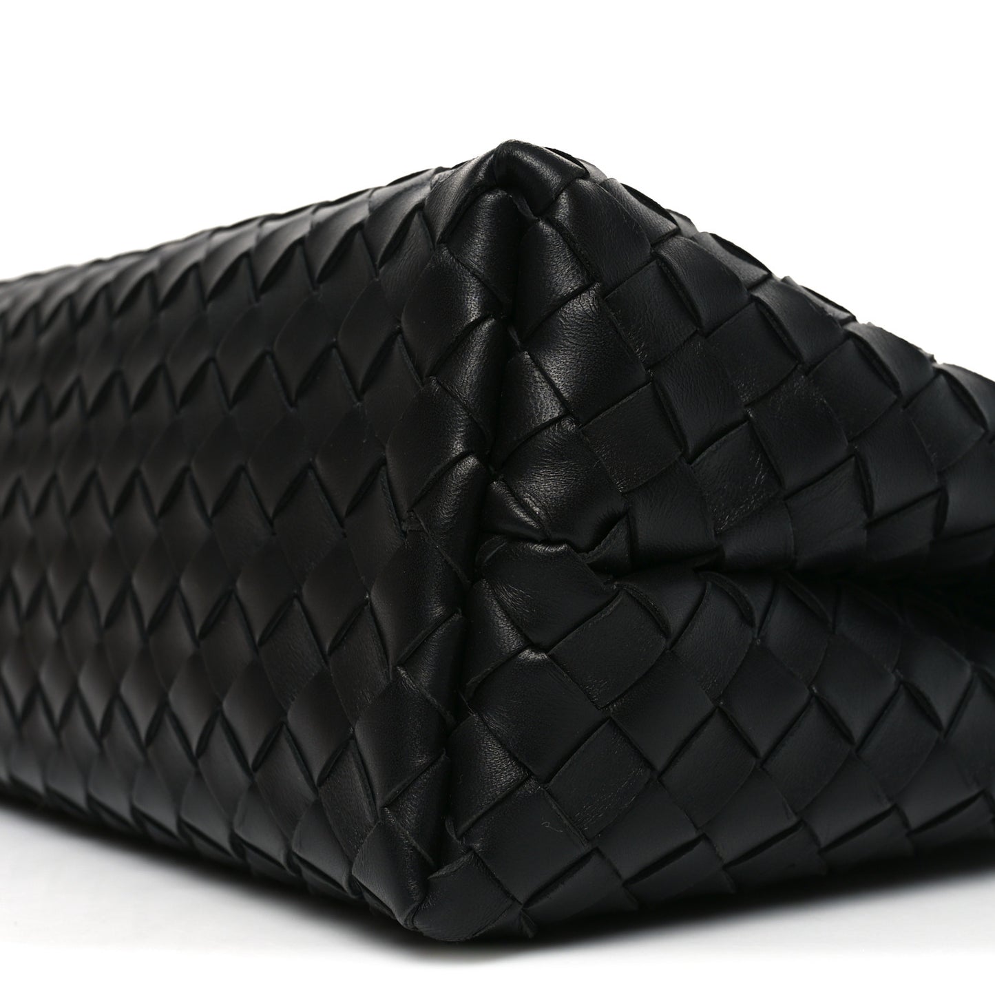 Nappa Intrecciato Medium Andiamo Shoulder Bag Black