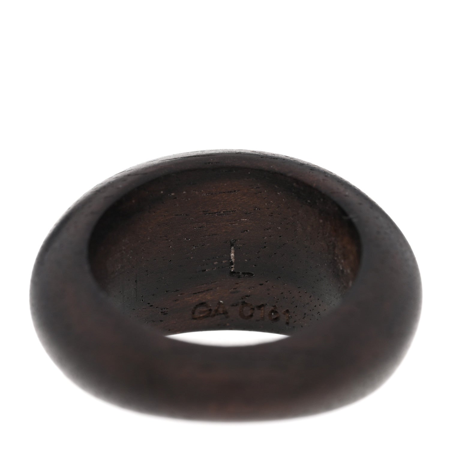 Louis Vuitton Tiger Wood Brass Ring L Brown 4 of 4