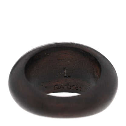 Louis Vuitton Tiger Wood Brass Ring L Brown 4 of 4