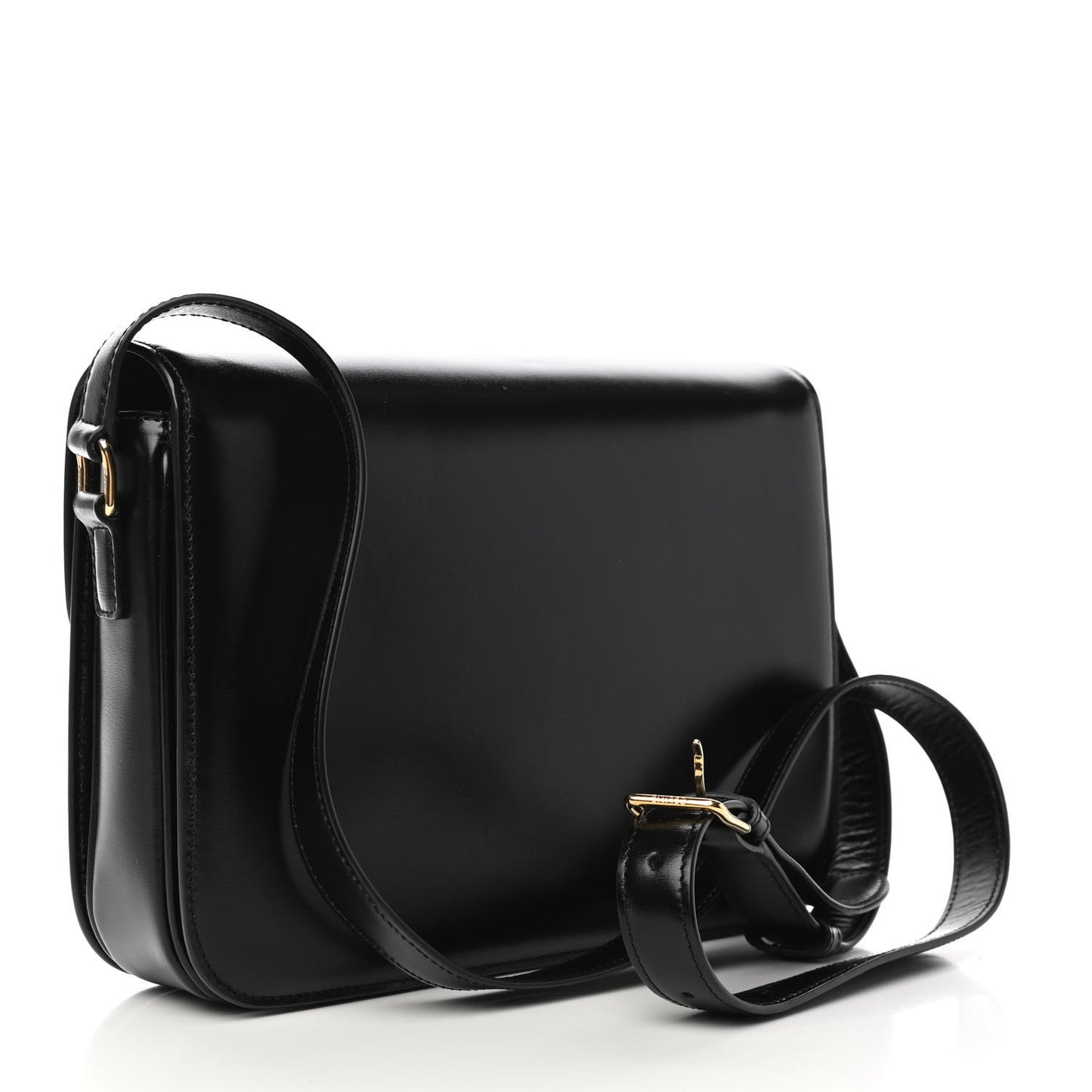 Shiny Calfskin Medium Triomphe Black