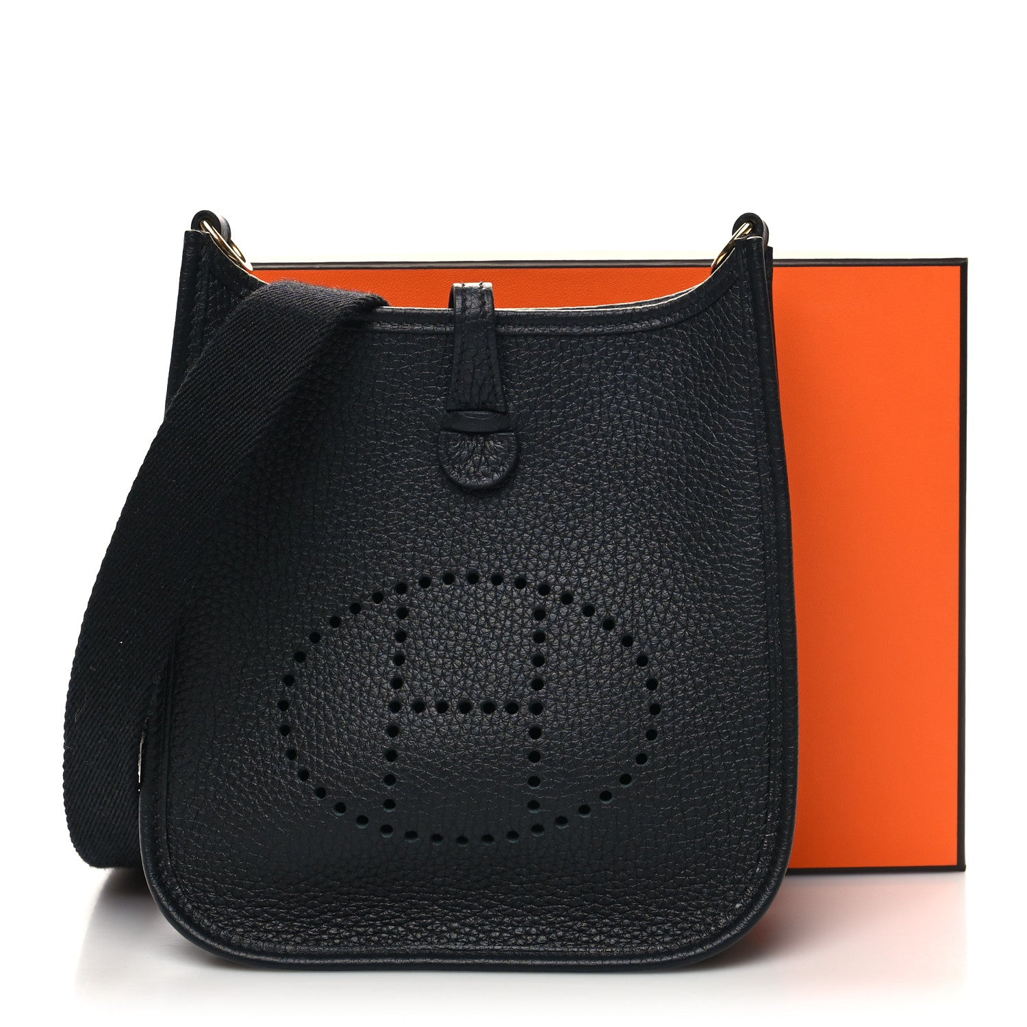 Hermes Taurillon Clemence Evelyne TPM Black 11 of 11