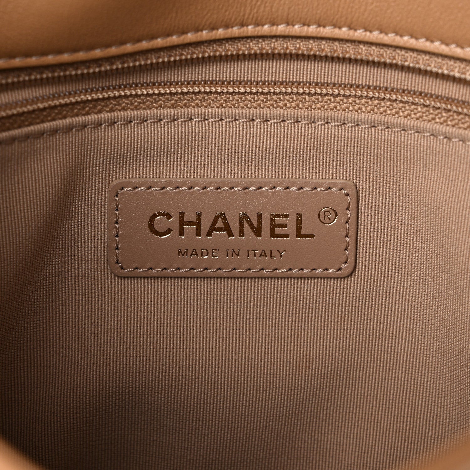 Chanel Calfskin Stitched Easy Mood Flap Beige 6 of 11