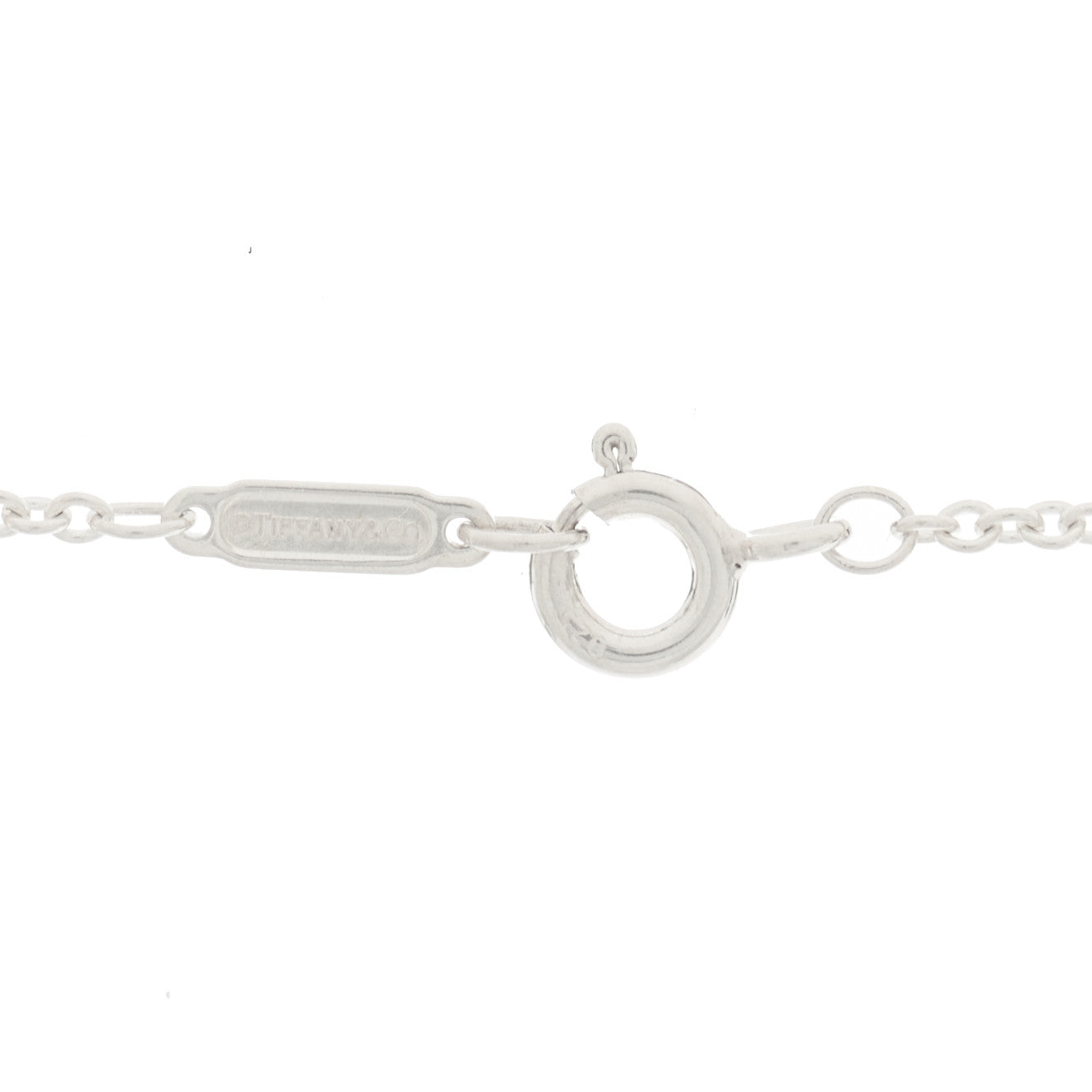 Sterling Silver Enamel Beaded Heart Key Pendant Necklace Blue
