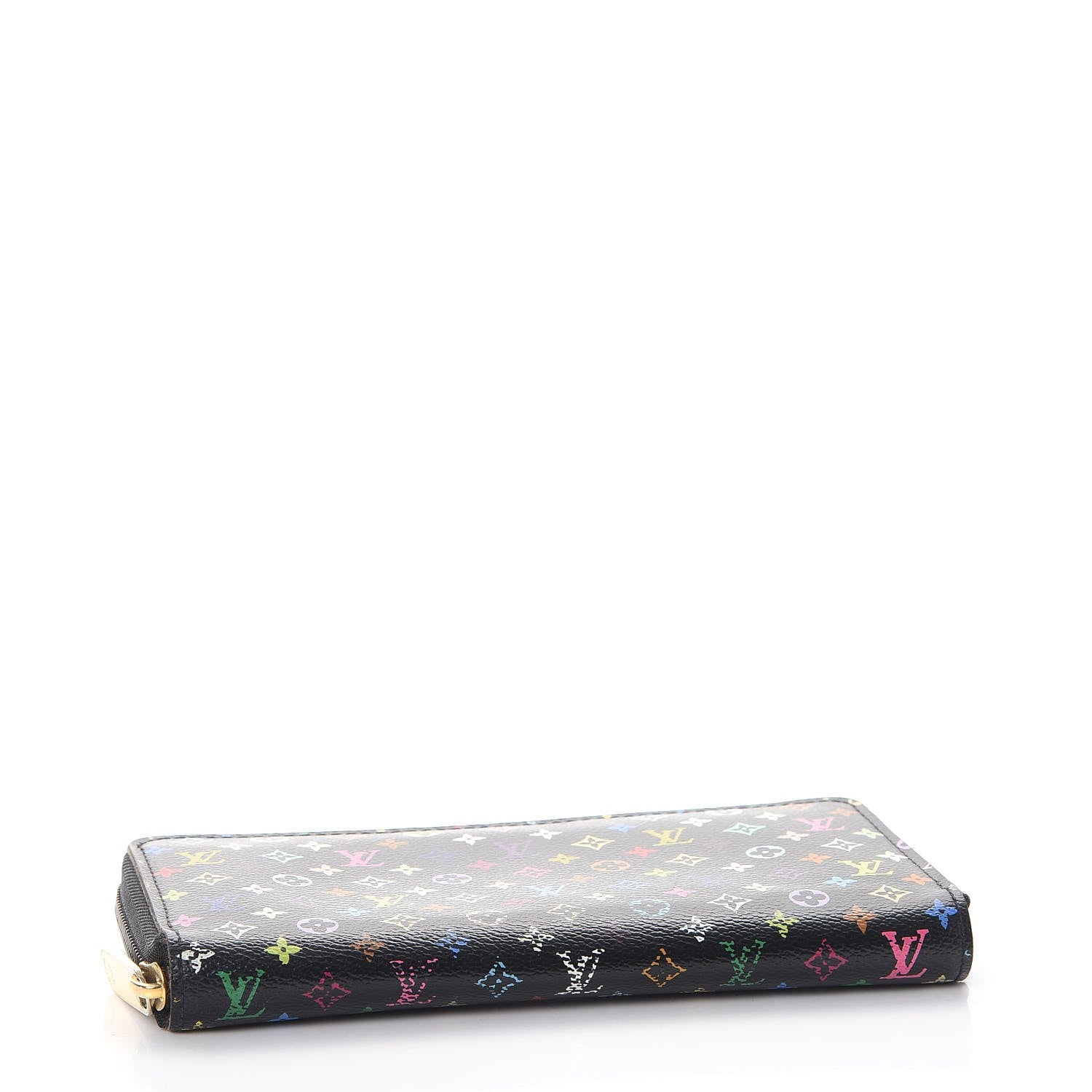 Louis Vuitton Monogram Multicolor Zippy Wallet Black 4 of 10