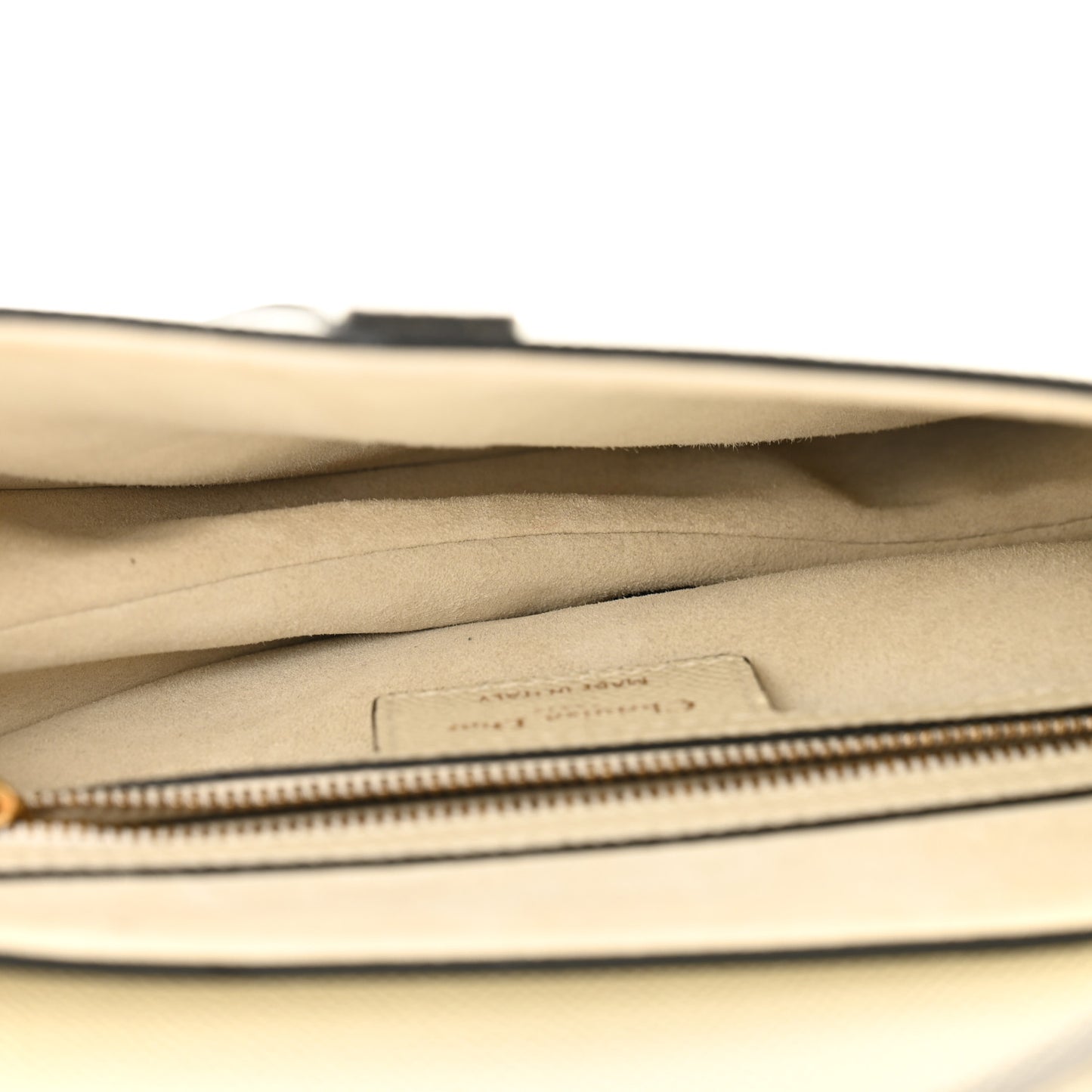 Grained Calfskin Saddle Bag White