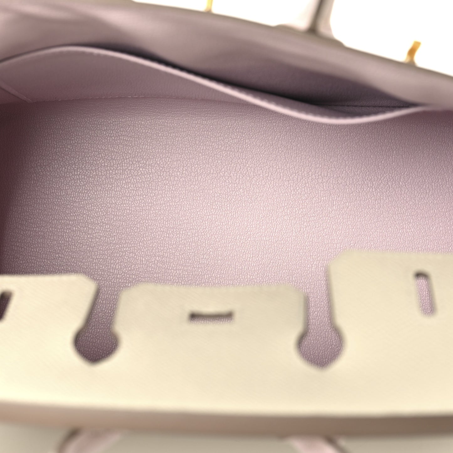 Epsom Horseshoe Birkin Sellier 25 Craie Mauve Pale
