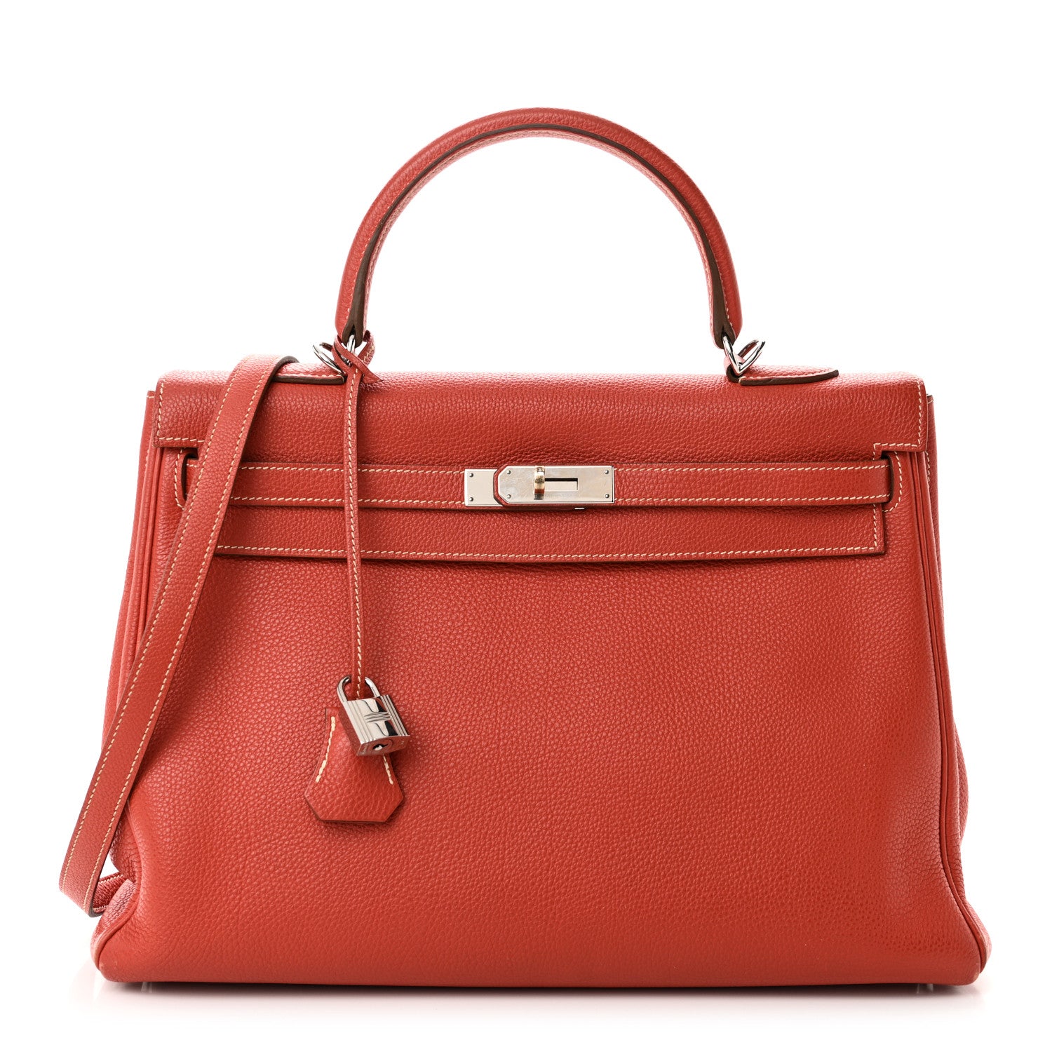Hermes Togo Kelly Retourne 35 Sanguine 1 of 11
