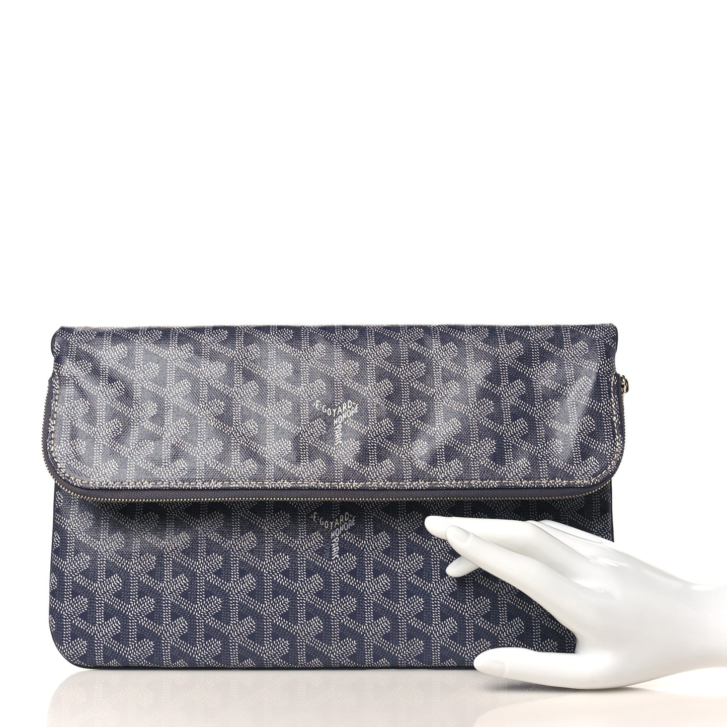 Goyardine Sainte Marie Soft Clutch Grey