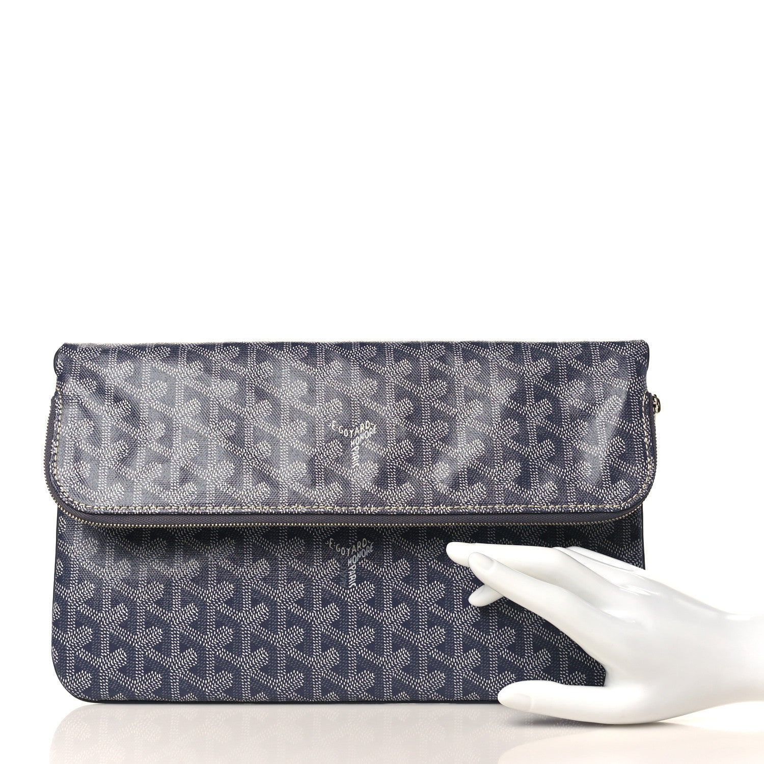 Goyard Goyardine Sainte Marie Soft Clutch Grey 3 of 10