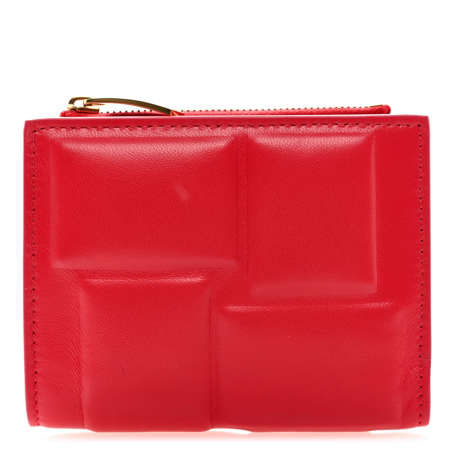 Bottega Veneta Calfskin Padded Zip Card Holder Nail Polish 1 of 6
