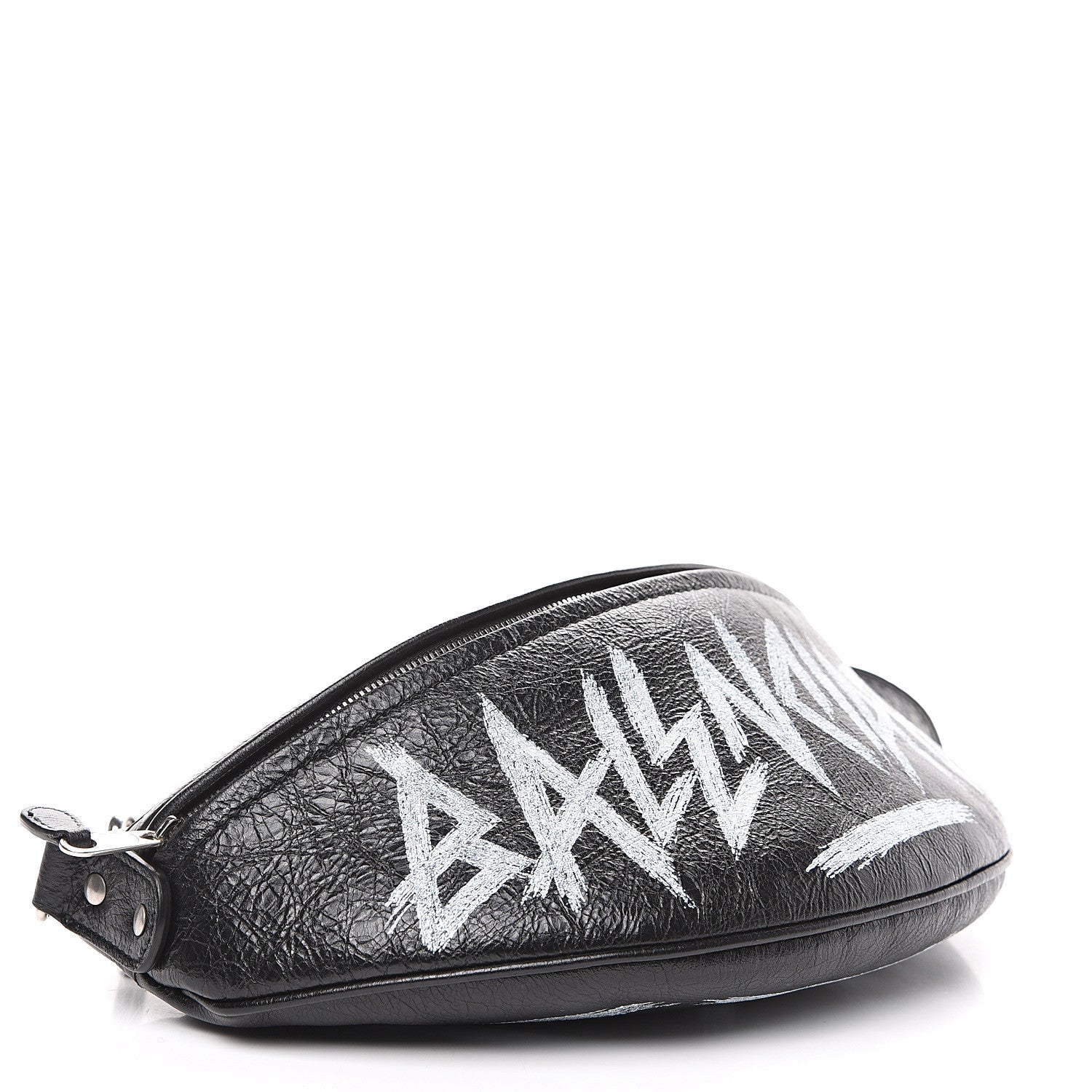 Balenciaga Agneau Arena Graffiti All Over XS Souvenir Belt Bag Black White 3 of 8