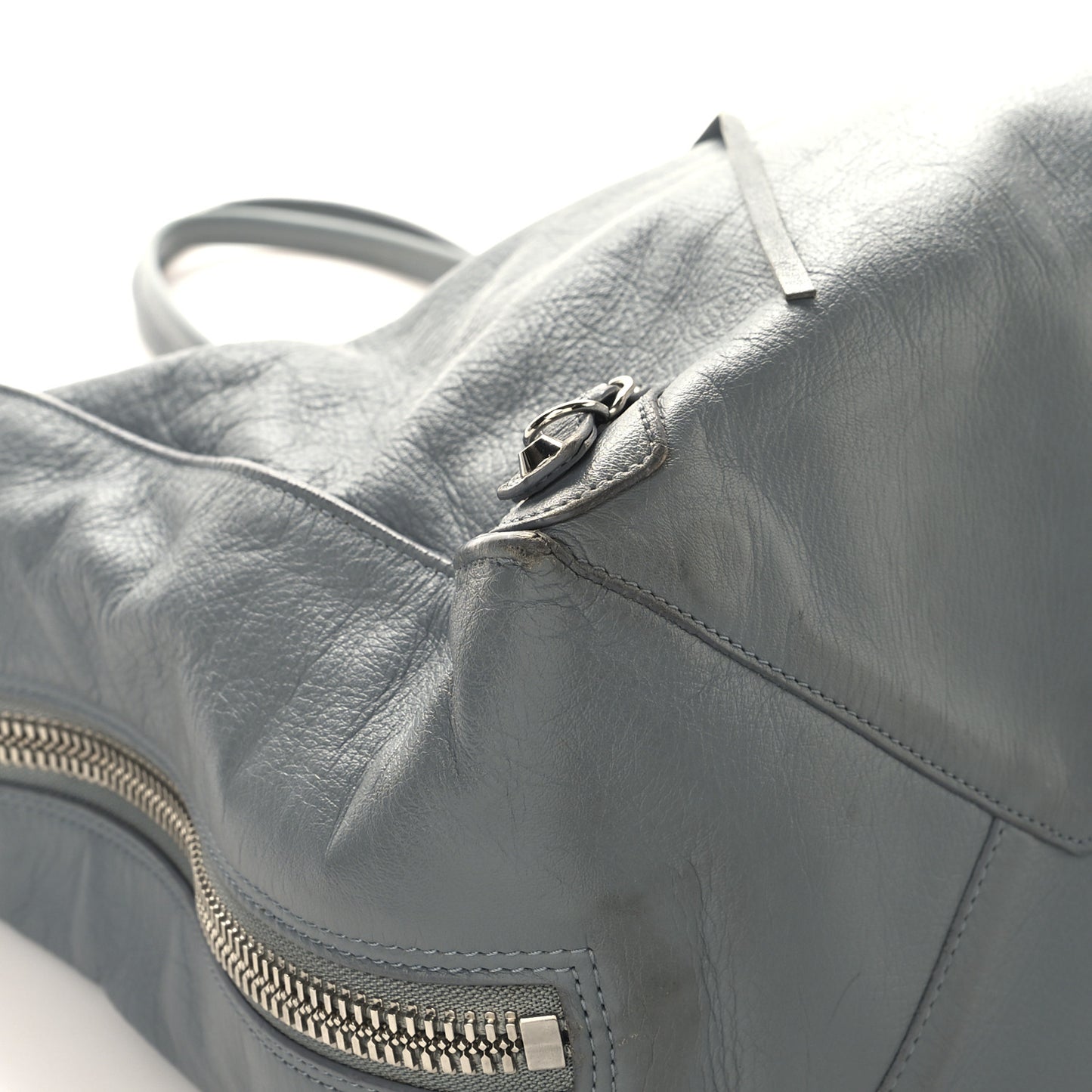 Veau Papier A4 Zip Around Tote Grey