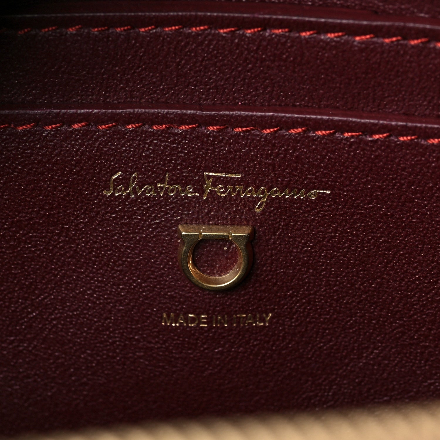 Salvatore Ferragamo Calfskin Quilted Gancini Camera Bag 6 of 7