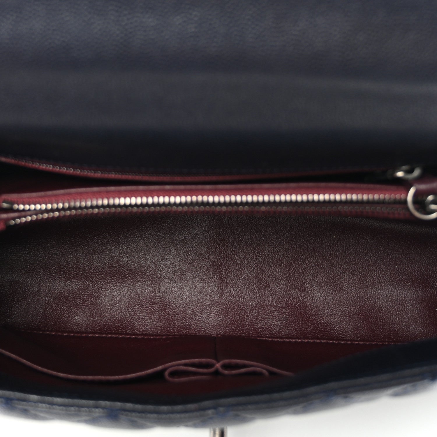Chanel Caviar Lizard Quilted Small Coco Handle Flap Navy Blue 5 of 10