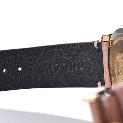 Gucci Stainless Steel Calfskin 38mm G-Timeless Moth Quartz Watch Brown 6 of 9