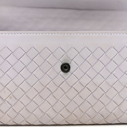 Bottega Veneta Nappa Intrecciato Continental Flap Wallet Oyster Lilac 9 of 11