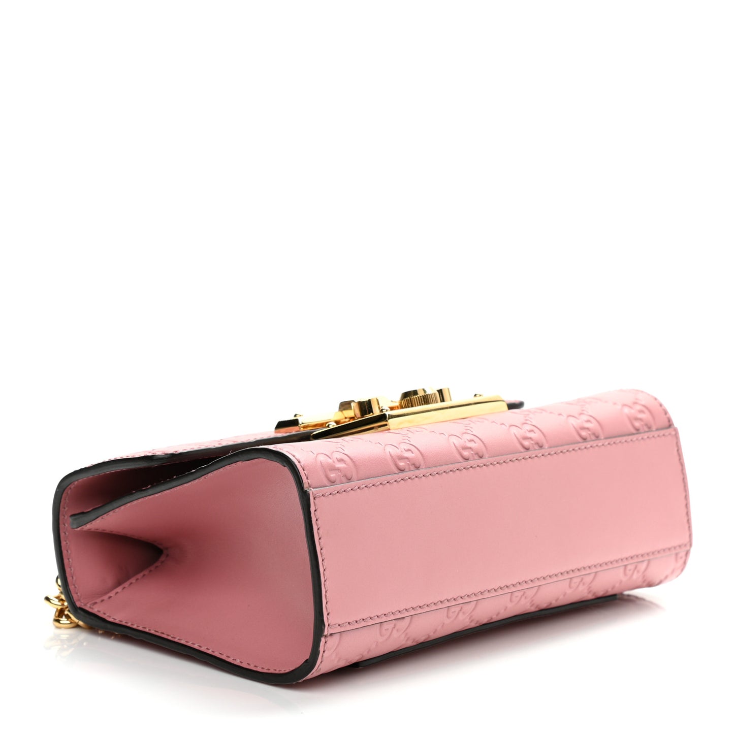 Guccissima Small Padlock Shoulder Bag Rose Baby Candy