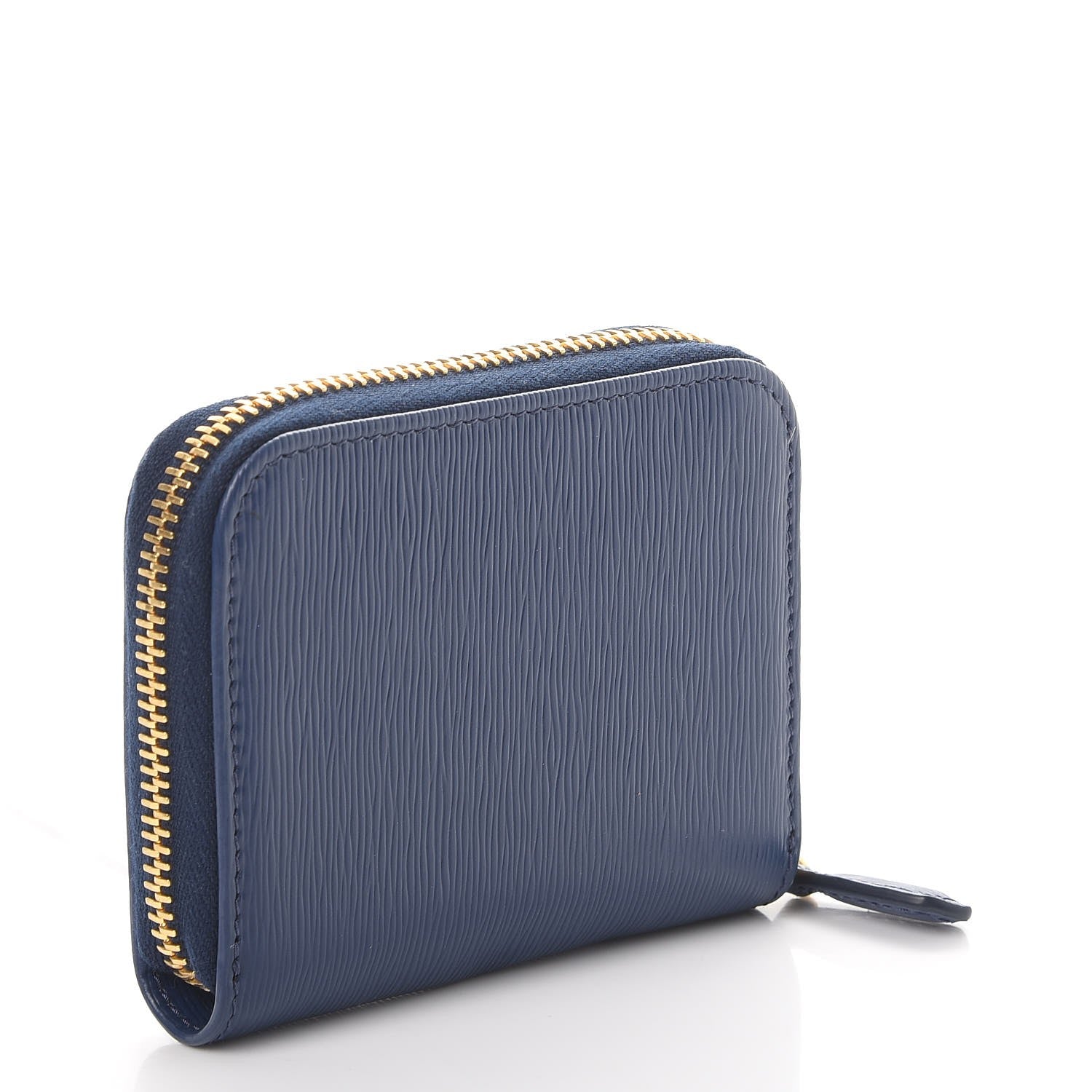 Prada Vitello Move Metal Coin Purse Bleuette 3 of 8