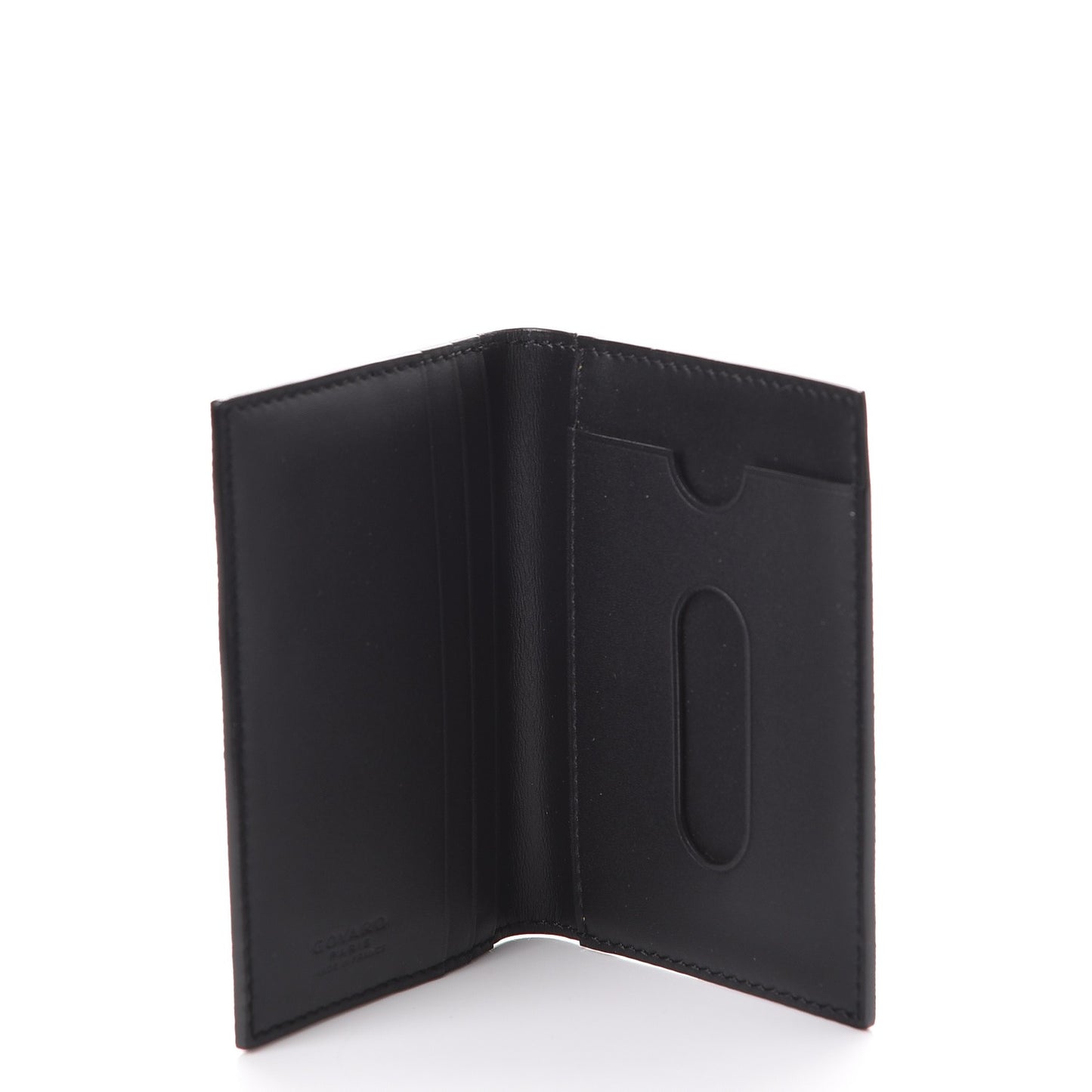Goyardine Saint Marc Folding Card Case Black