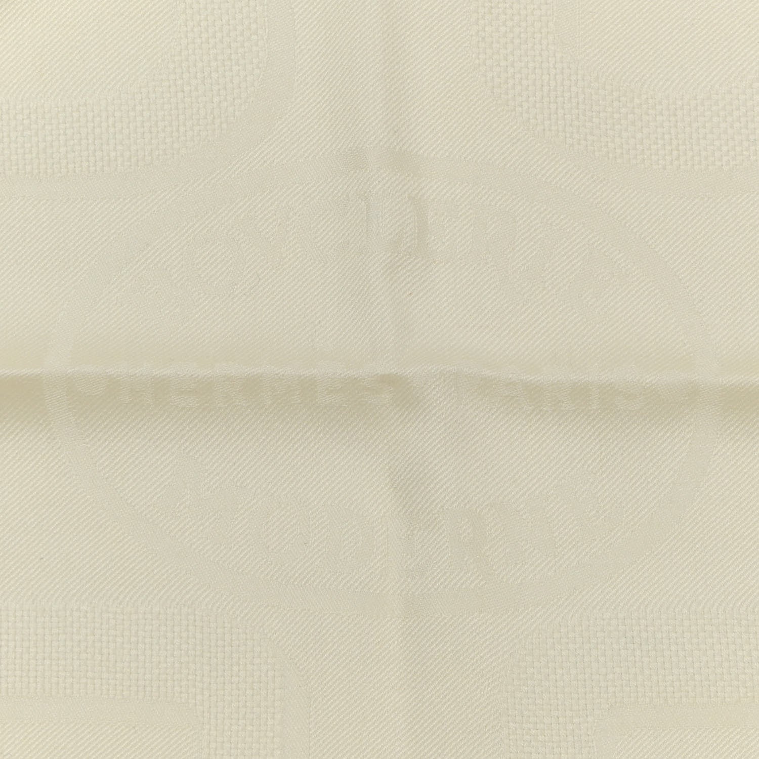 Hermes Cashmere Silk Bouclerie Moderne scarf 115 Ivoire 6 of 6