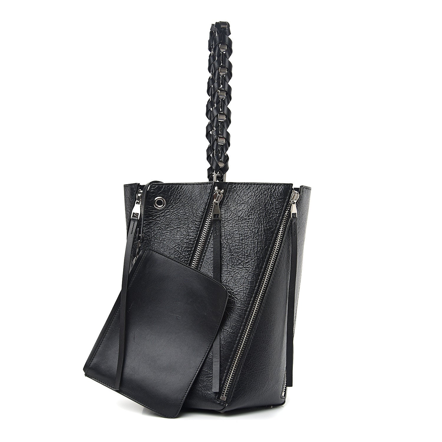 Proenza Schouler Calfskin Medium Hex Bucket Bag Black 1 of 8