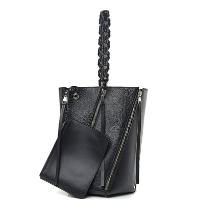Proenza Schouler Calfskin Medium Hex Bucket Bag Black 1 of 8