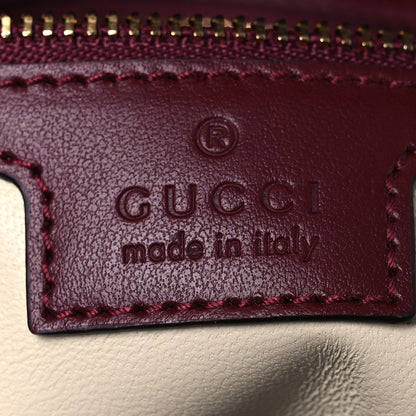 Gucci Calfskin Matelasse Small GG Marmont Shoulder Bag Rosso Ancora Red 7 of 11