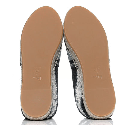 Christian Dior Canvas Tie and Dior Embroidered Granville 15mm Espadrilles 38 Denim 4 of 4
