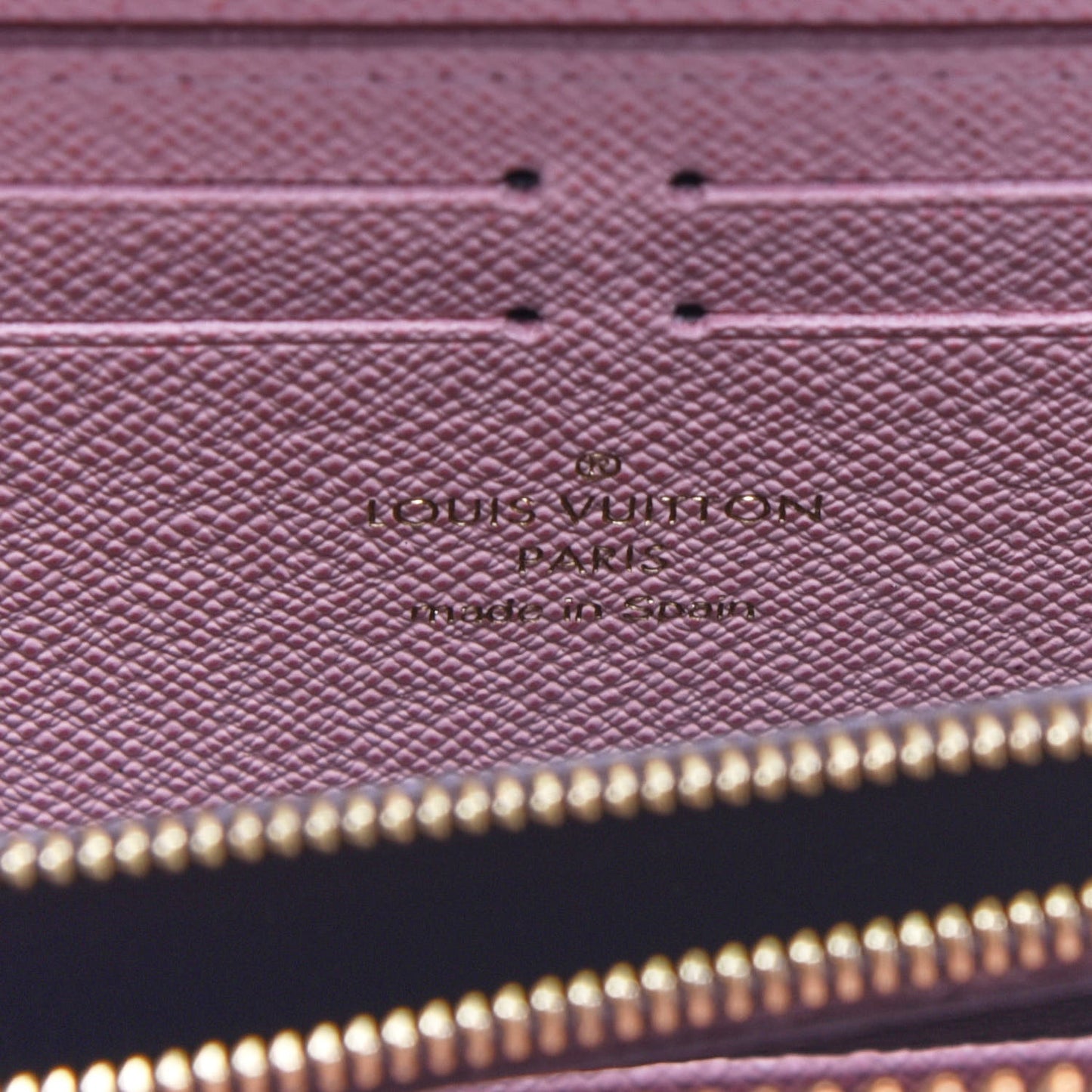 Monogram Clemence Wallet Rose Ballerine