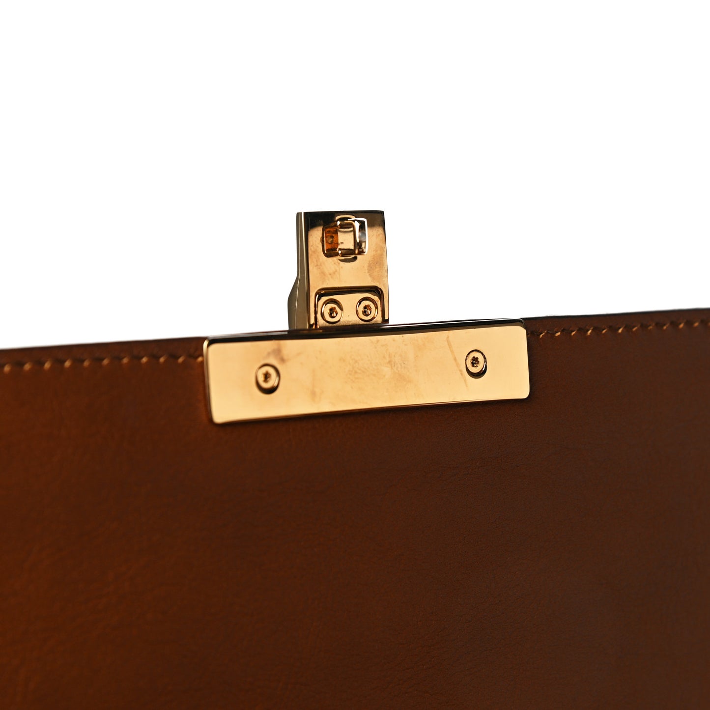 Calfskin Medium Padlock Signature Top Handle Bag Cuir
