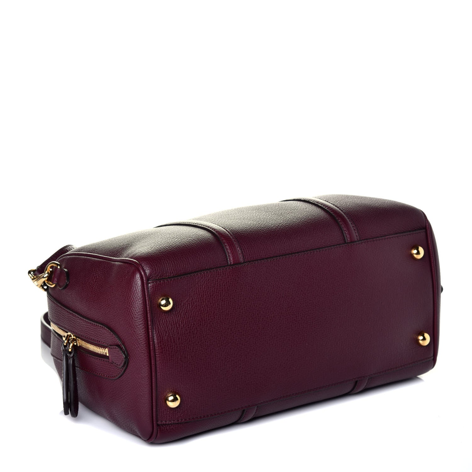Burberry Derby Calfskin Medium Alchester Bowling Bag Mahogany Red 5 of 9