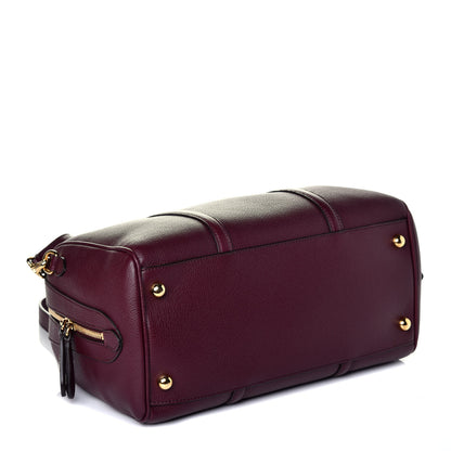 Burberry Derby Calfskin Medium Alchester Bowling Bag Mahogany Red 5 of 9
