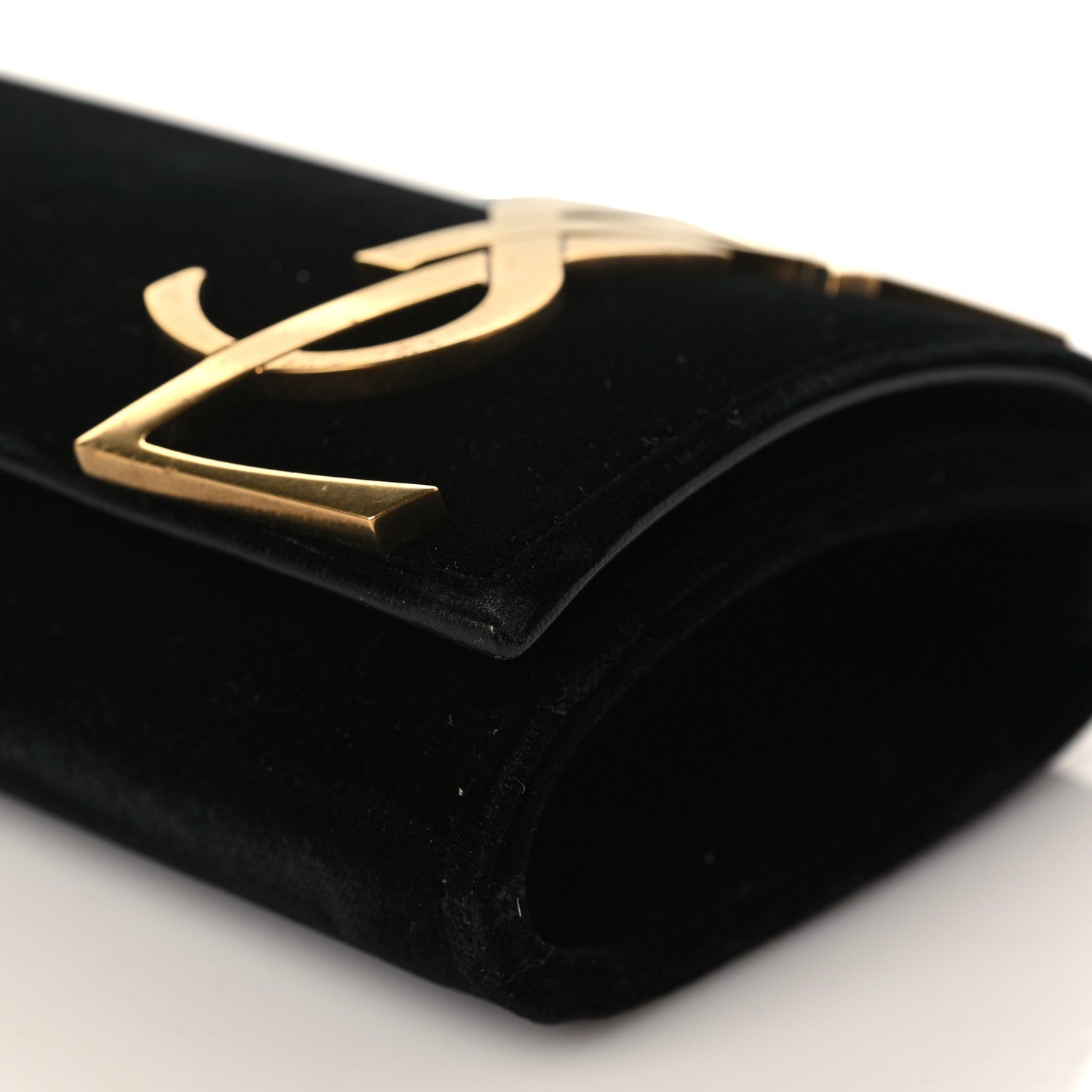 Saint Laurent Velvet Smoking Clutch Black 8 of 8