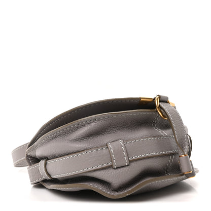 Chloe Grained Calfskin Small Marcie Saddle Bag Cashmere Grey 4 of 9