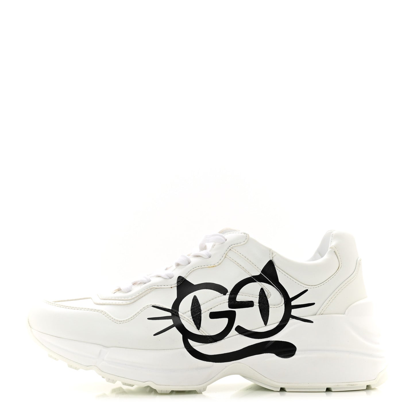 Demetra Cat Eyes Womens Rhyton Sneakers 37.5 White