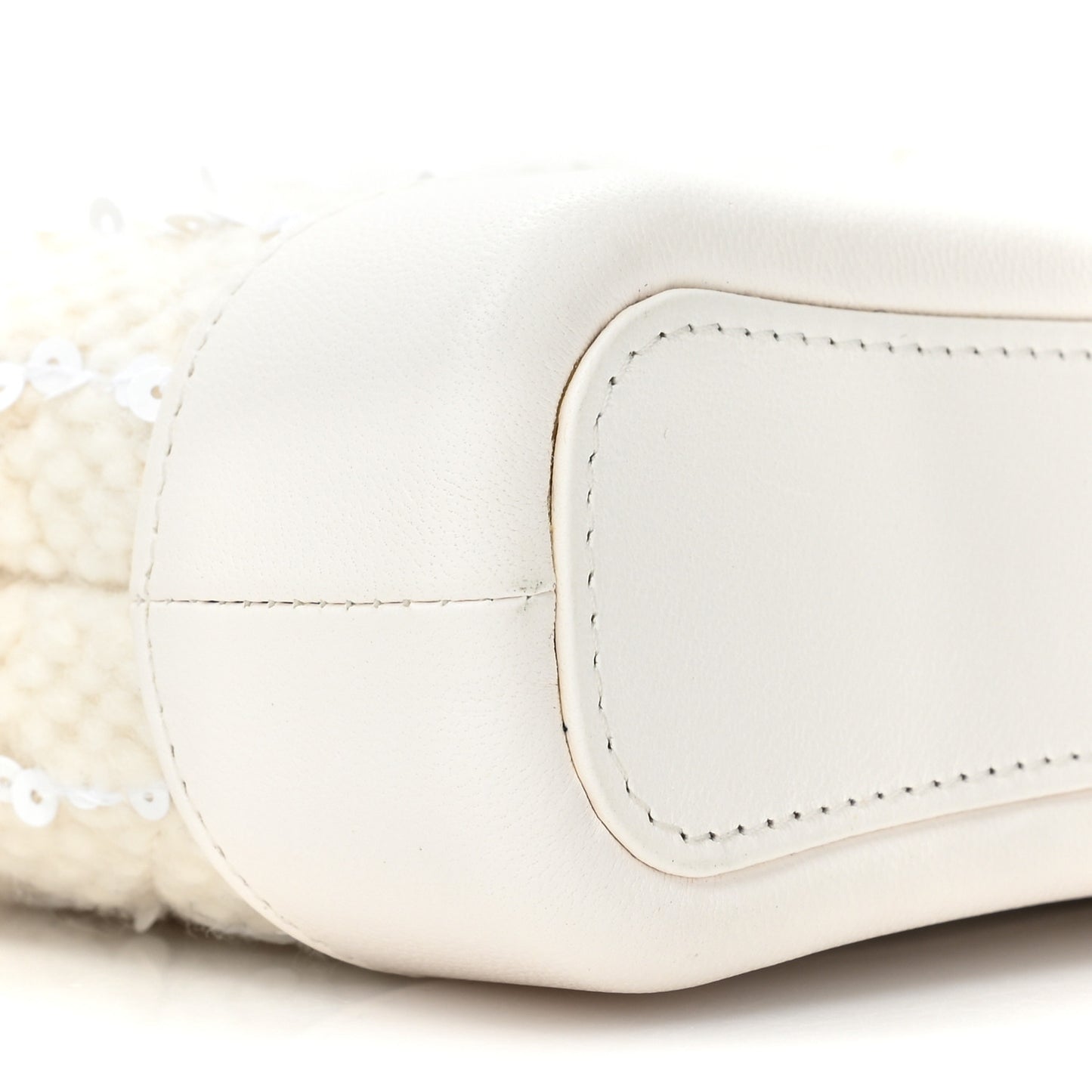 Lambskin Calfskin Tweed Success Story Set of 4 Minis Bags White