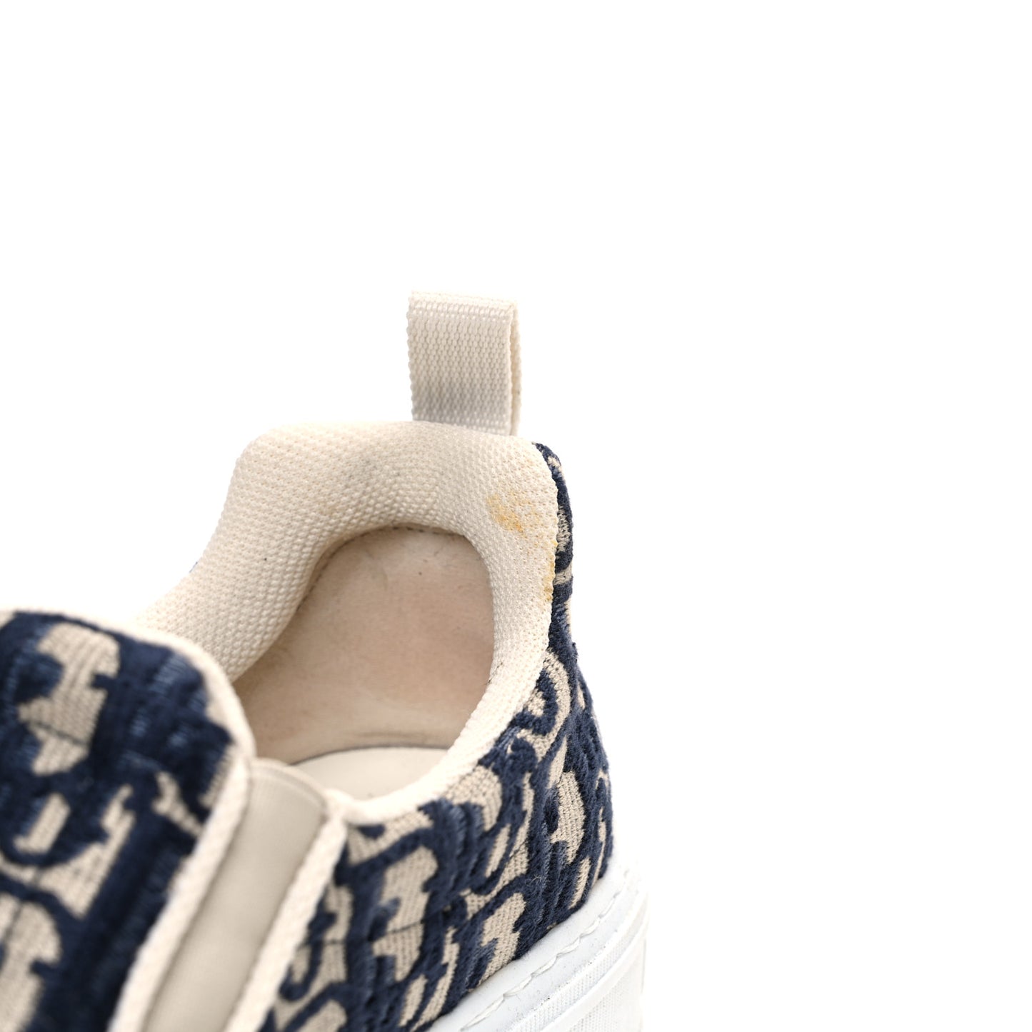 Canvas Oblique Embroidered Womens Solar Slip On Sneakers 38 Deep Blue