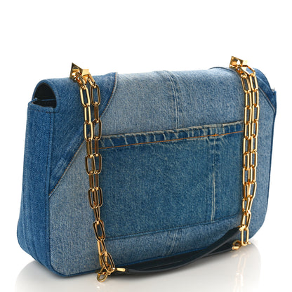 Tom Ford Denim T-Clasp Shoulder Bag Blue 3 of 9