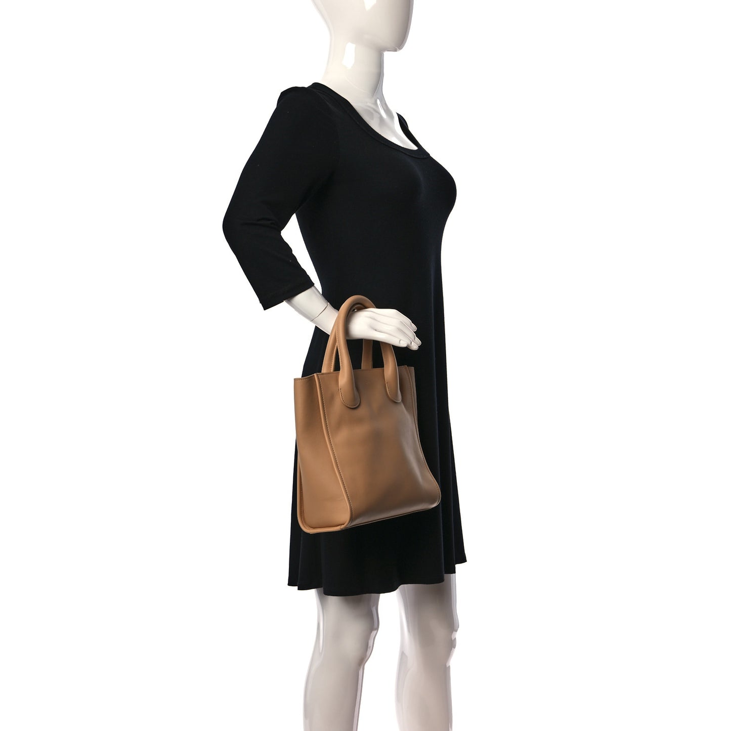 Calfskin Small Joyce Tote Tan