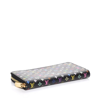 Louis Vuitton Monogram Multicolor Zippy Wallet Black Grenade 4 of 8