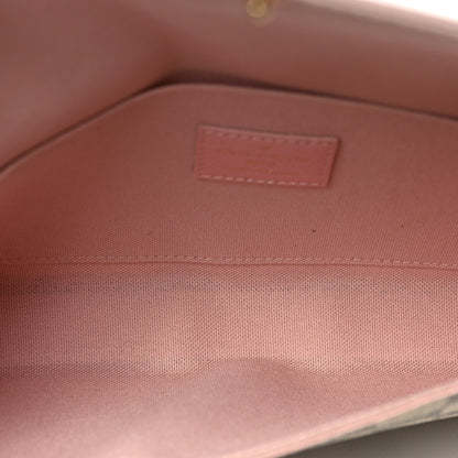 Louis Vuitton Damier Azur Calfskin Pochette Felicie Eau de Rose 5 of 8