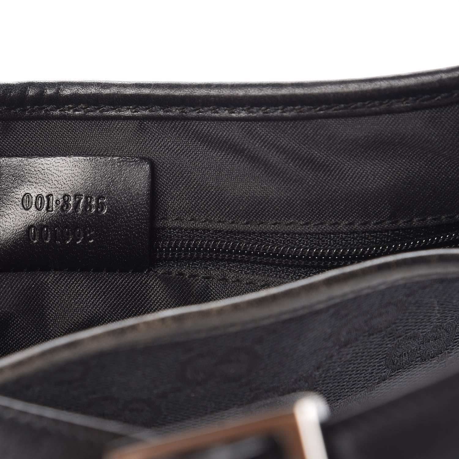 Gucci Monogram Small Jackie O Hobo Black 7 of 14
