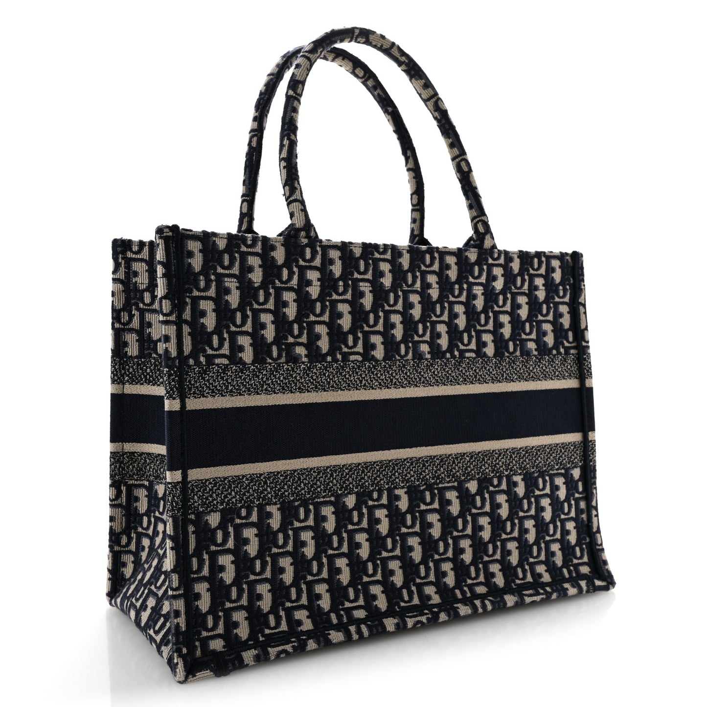 Oblique Medium Book Tote Blue Multicolor
