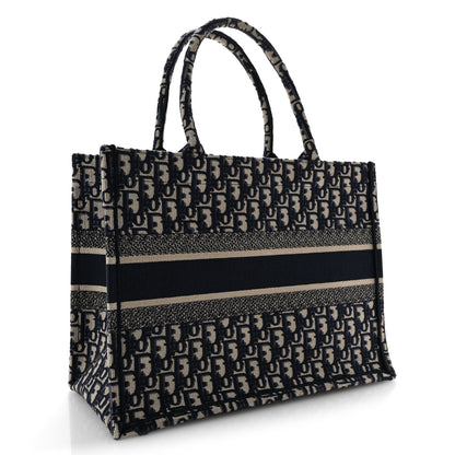 Christian Dior Oblique Medium Book Tote Blue Multicolor 3 of 12