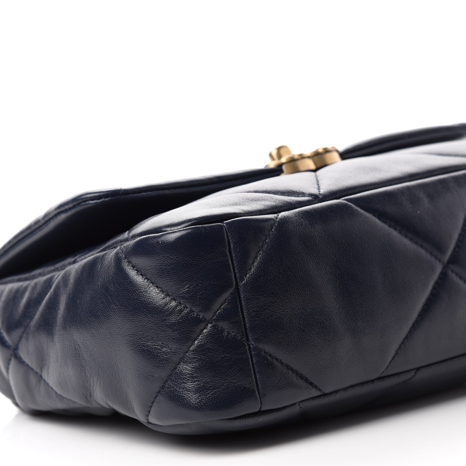 Chanel Lambskin Quilted Medium Chanel 19 Flap Navy 6 of 11