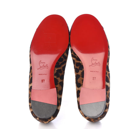 Christian Louboutin Leopard Print Cap Toe I Love My Loubies Loafers 37 Rouge Imperial 5 of 9