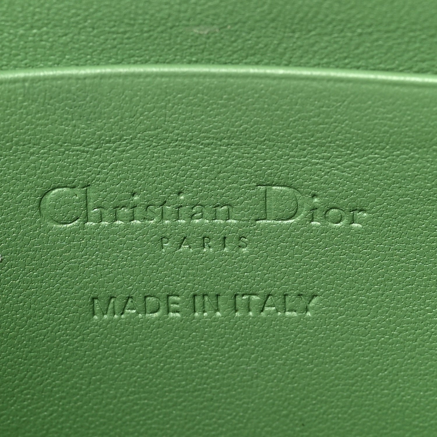 Christian Dior Lambskin Cannage Lady Dior Phone Holder Green 5 of 7